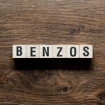 Benzos - word concept on building blocks