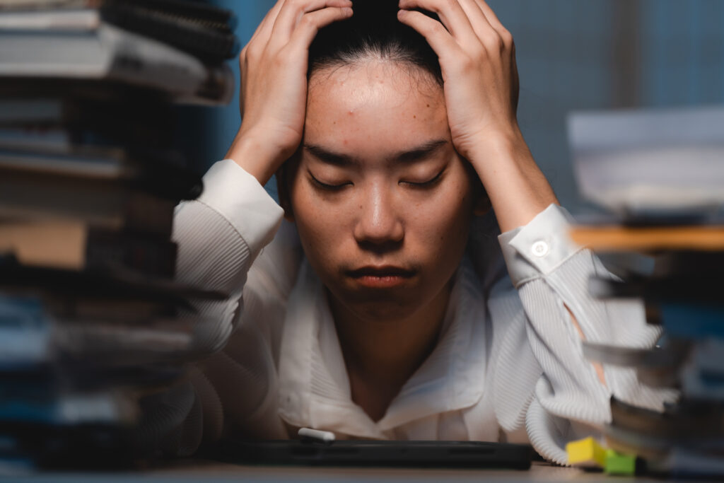 woman experiencing addiction triggers